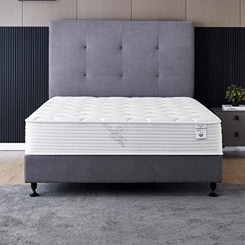 10 Inch Hybrid Queen Mattress - Cool Memory Foam & Spring with Breathable Cover